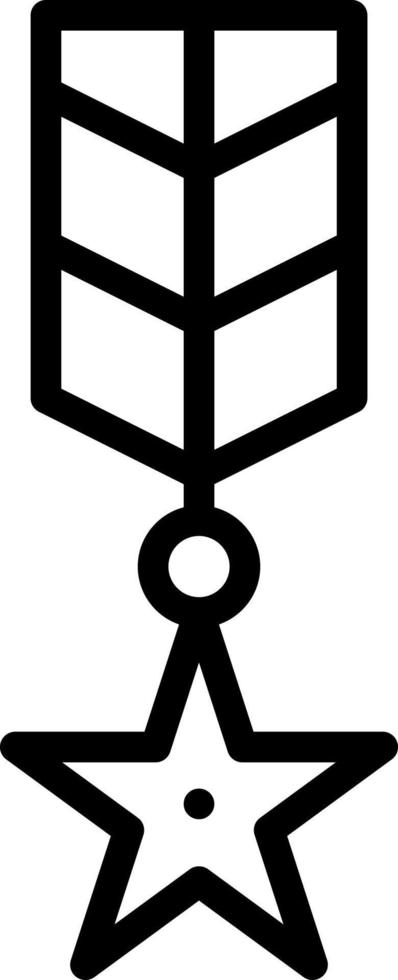 Liniensymbol für Veteran vektor