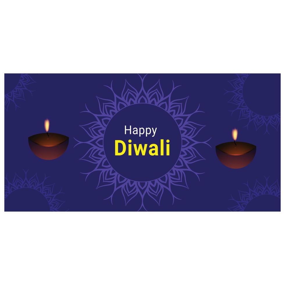 glückliche Diwali-Designvektorvorlage vektor