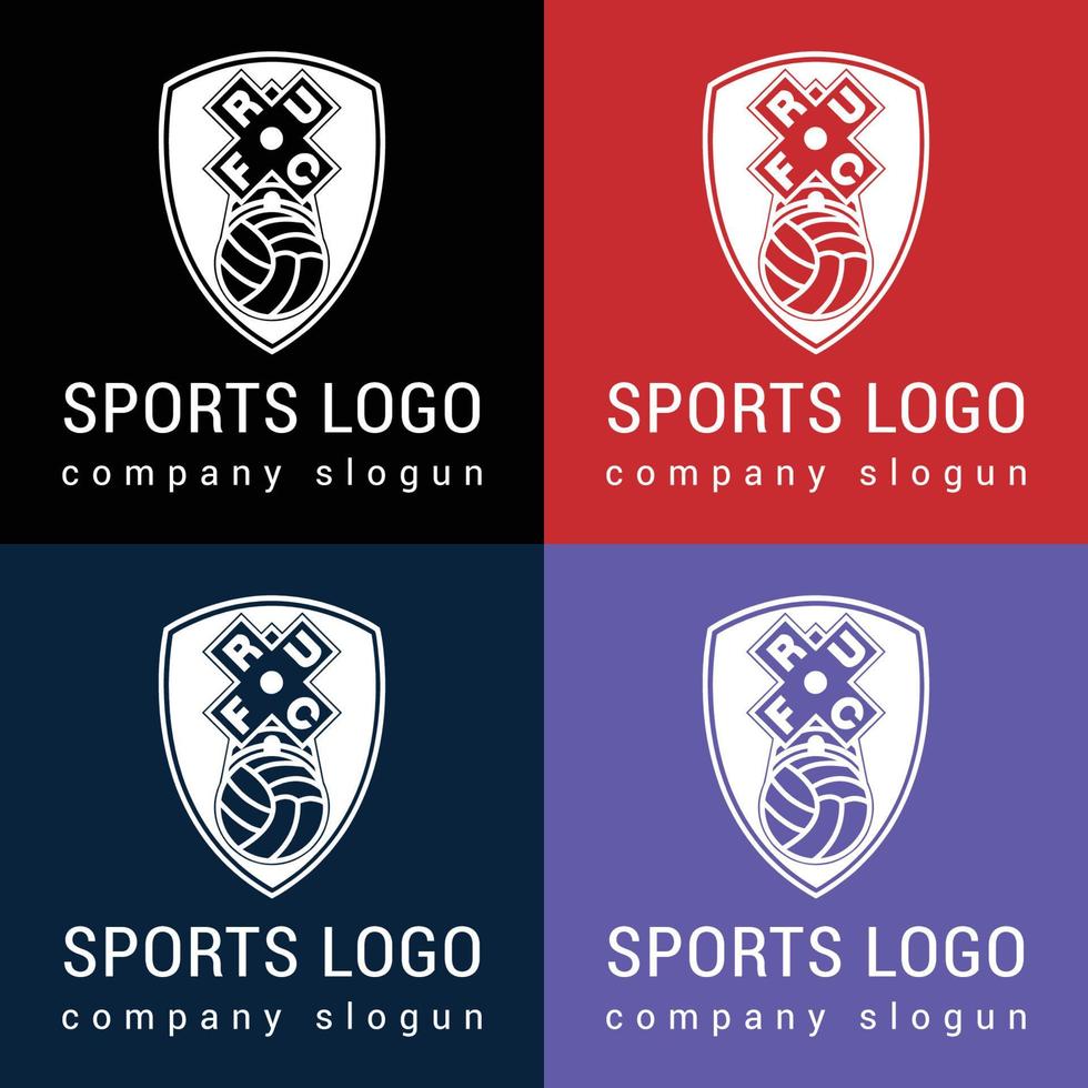 jag kommer design fotboll eller fotboll klubb logotyp vektor