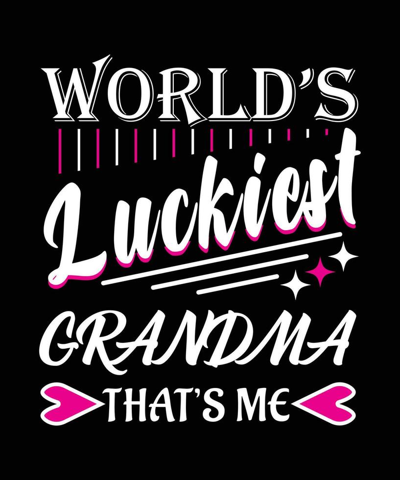 die glücklichste Oma der Welt, das bin ich, Oma-T-Shirt-Design vektor