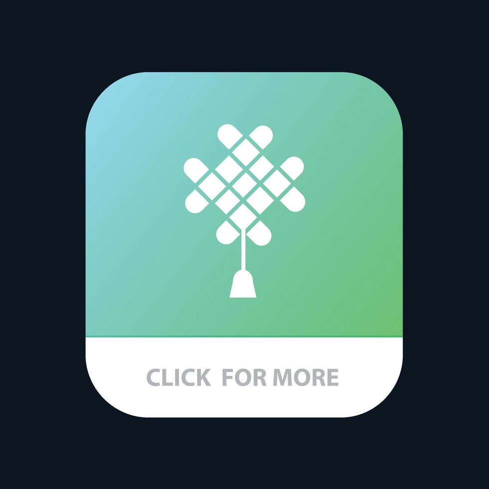 kinesisk Knut Kina kinesisk dekoration mobil app ikon design vektor
