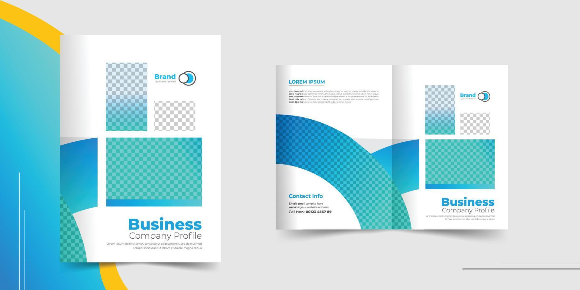 sidor företag profil broschyr omslag mall vektor