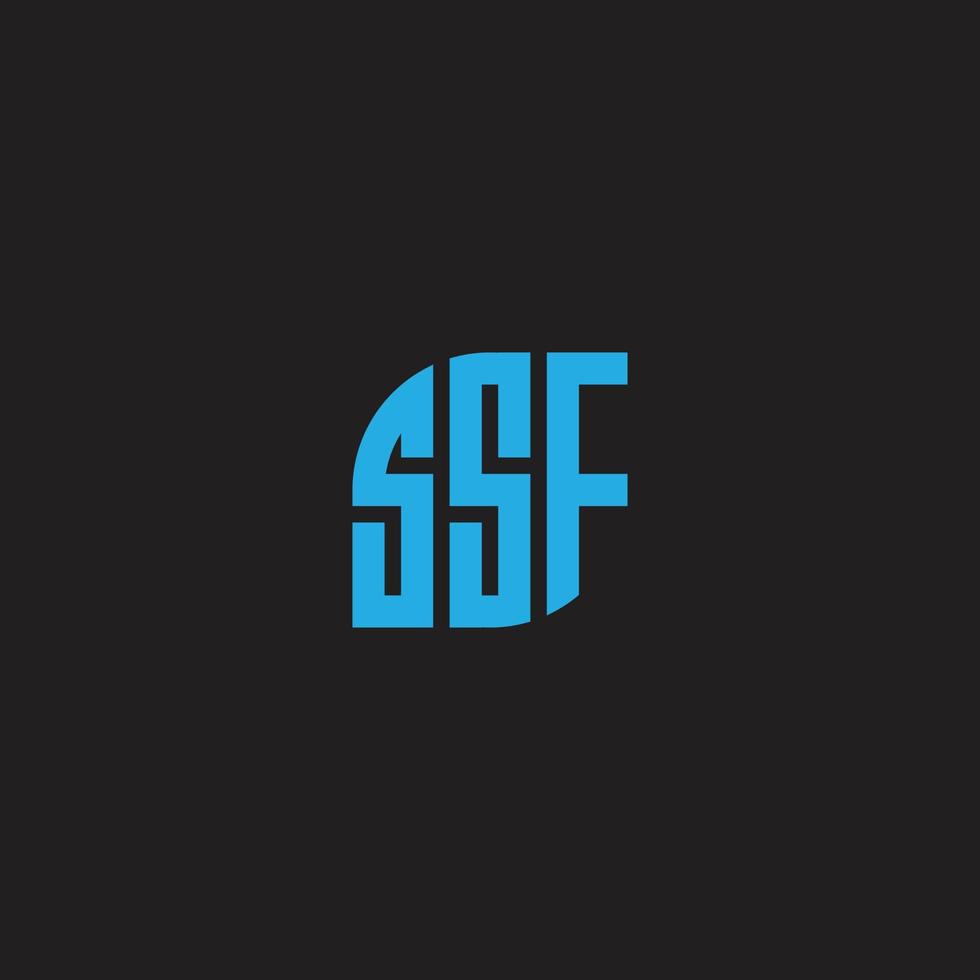 ssf-Logo-Design-Vektorvorlage vektor
