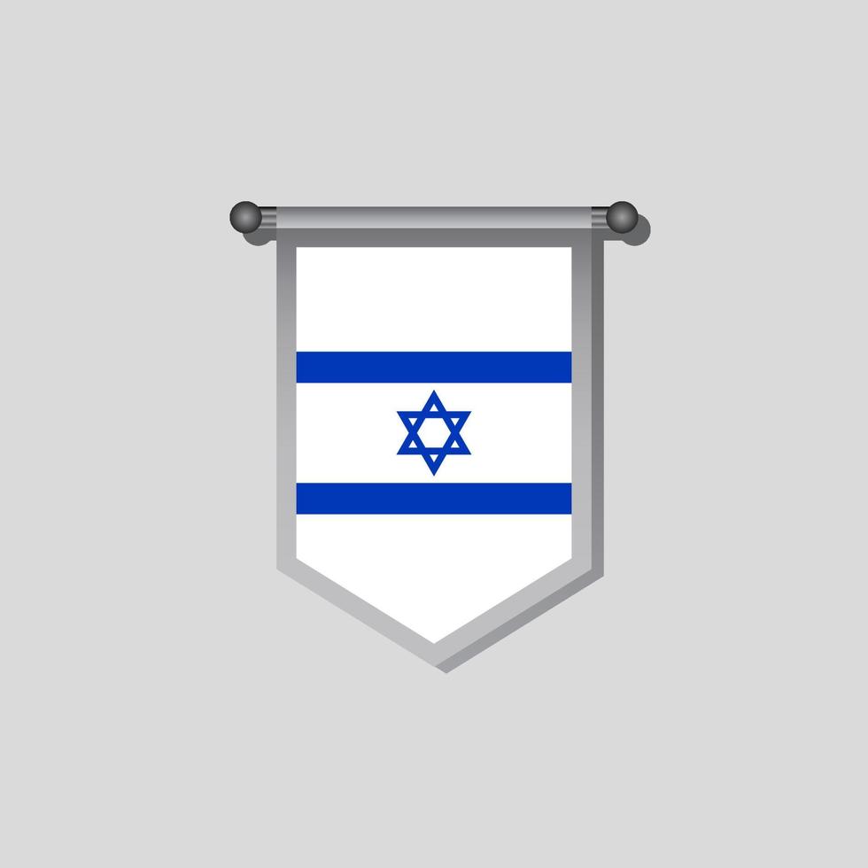 Illustration der israelischen Flaggenvorlage vektor