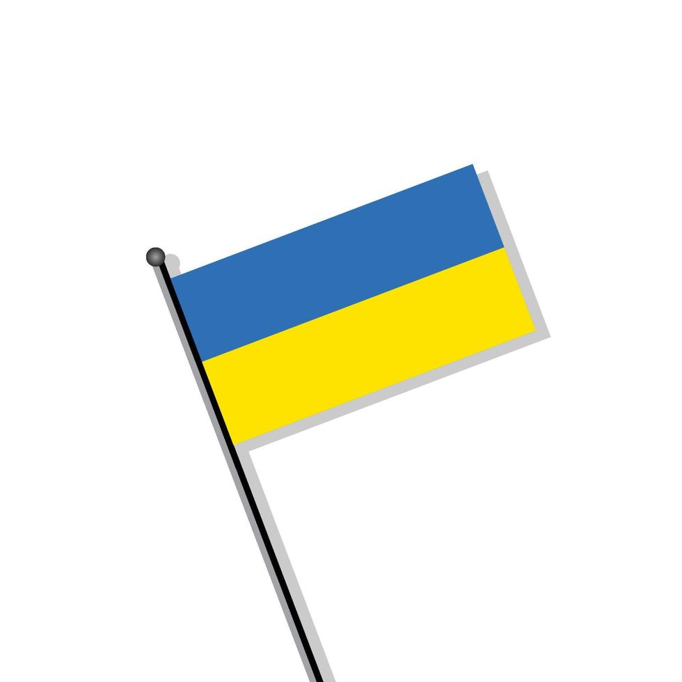 Illustration der ukrainischen Flaggenvorlage vektor
