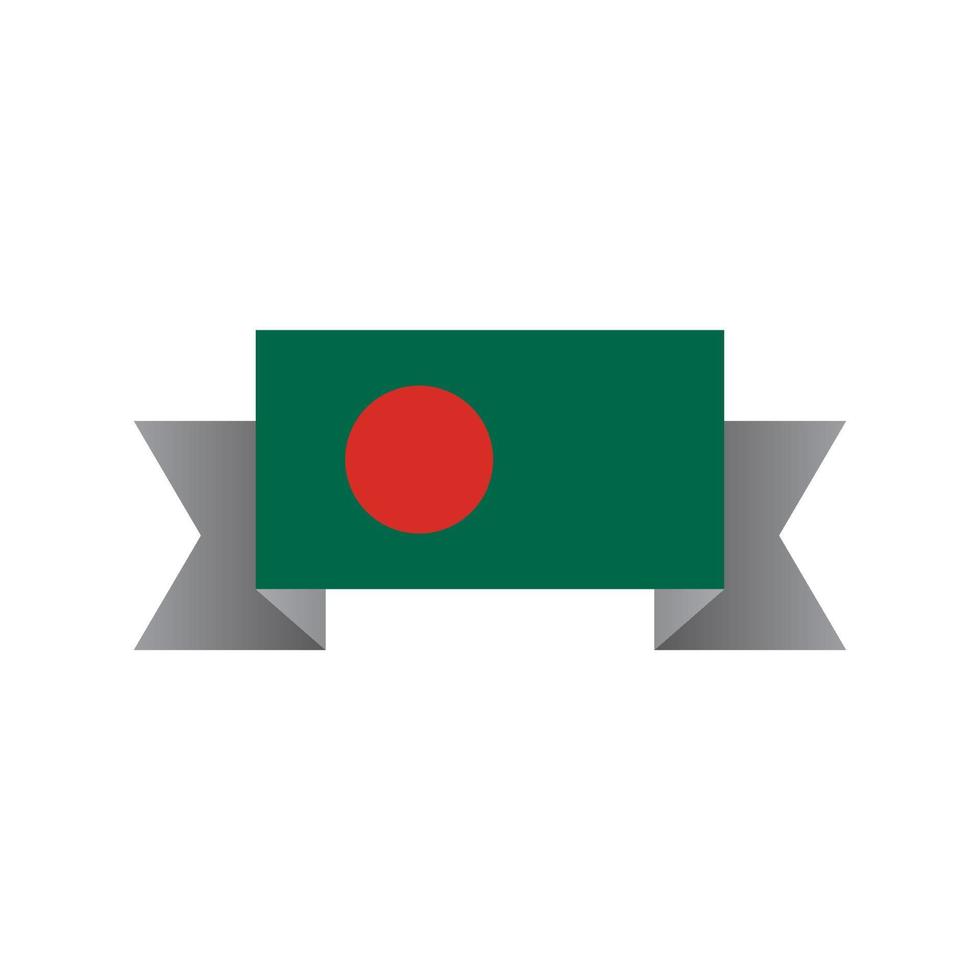 illustration av bangladesh flagga mall vektor