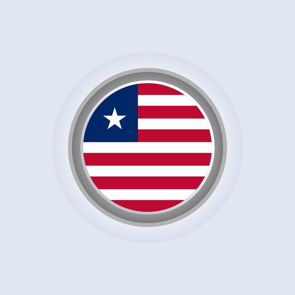 Illustration der Liberia-Flaggenvorlage vektor