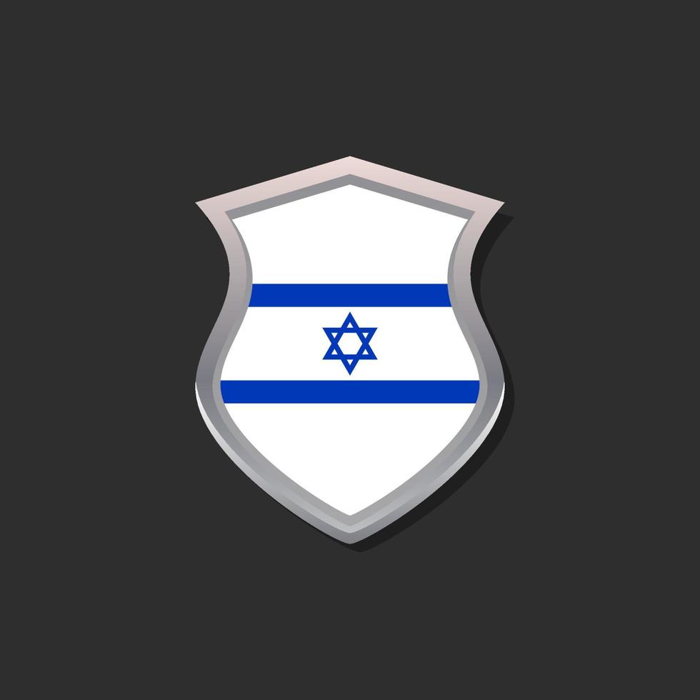 Illustration der israelischen Flaggenvorlage vektor