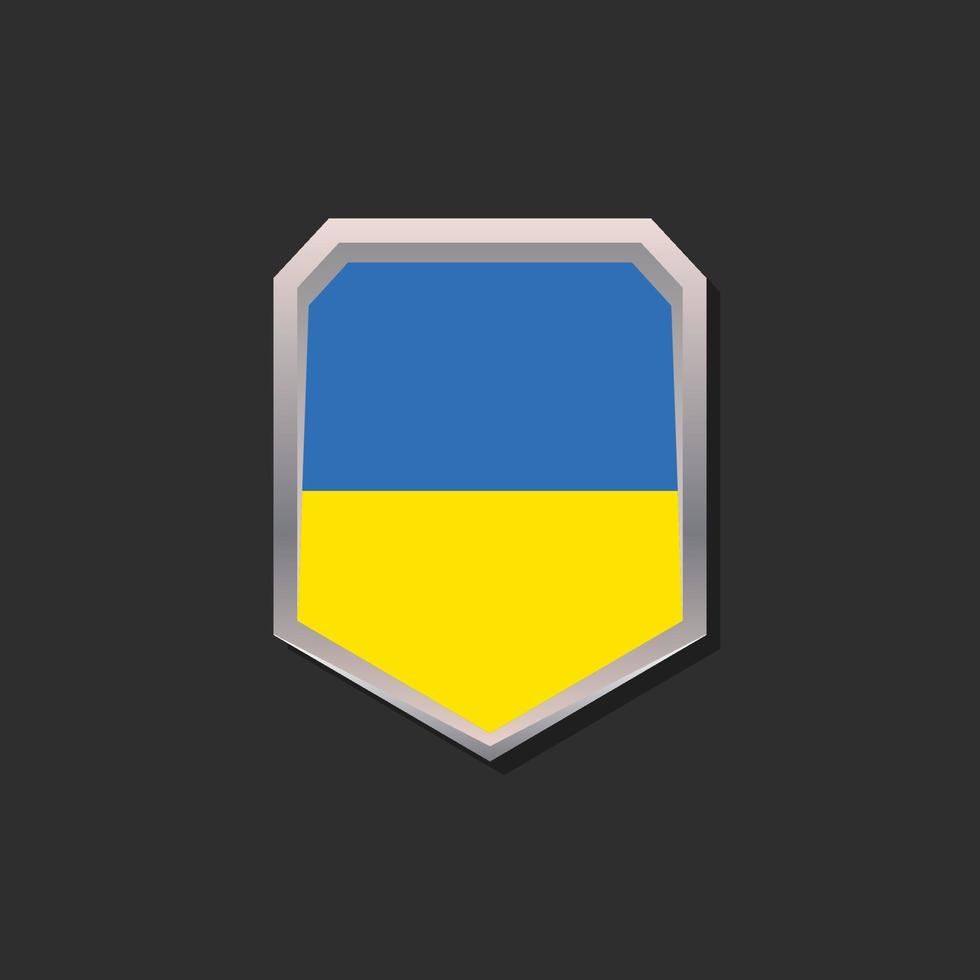 Illustration der ukrainischen Flaggenvorlage vektor