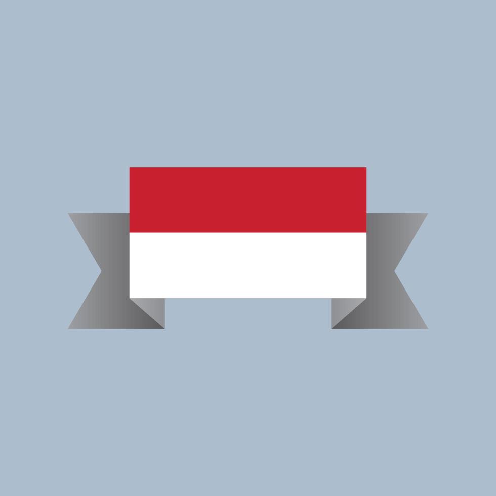 Illustration der indonesischen Flaggenvorlage vektor