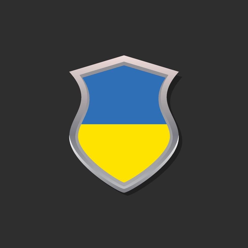 illustration av ukraina flagga mall vektor