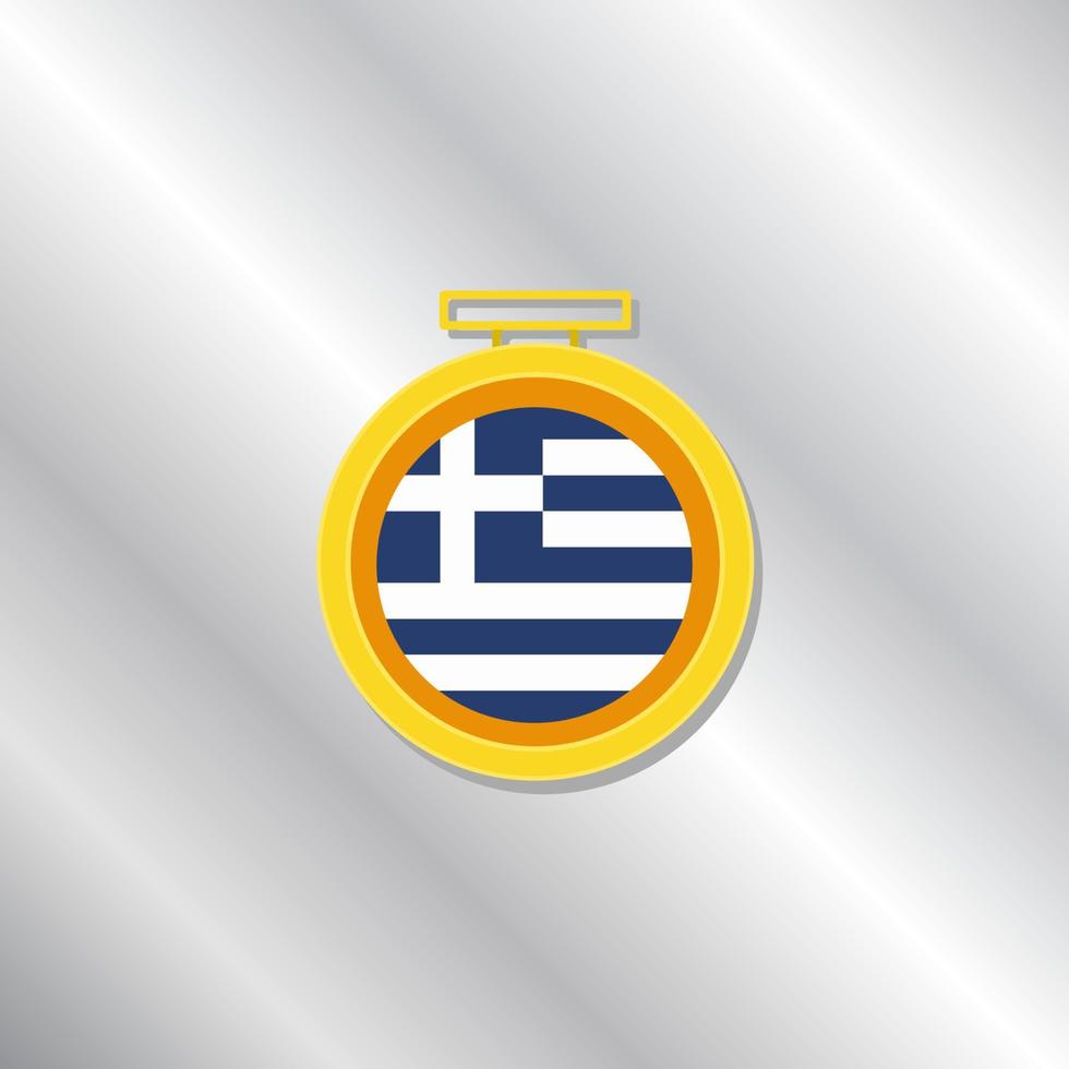 Illustration der griechischen Flaggenvorlage vektor