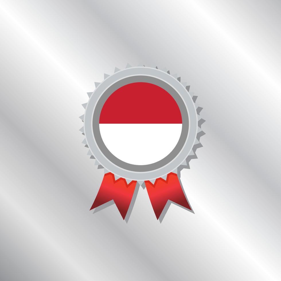 Illustration der indonesischen Flaggenvorlage vektor