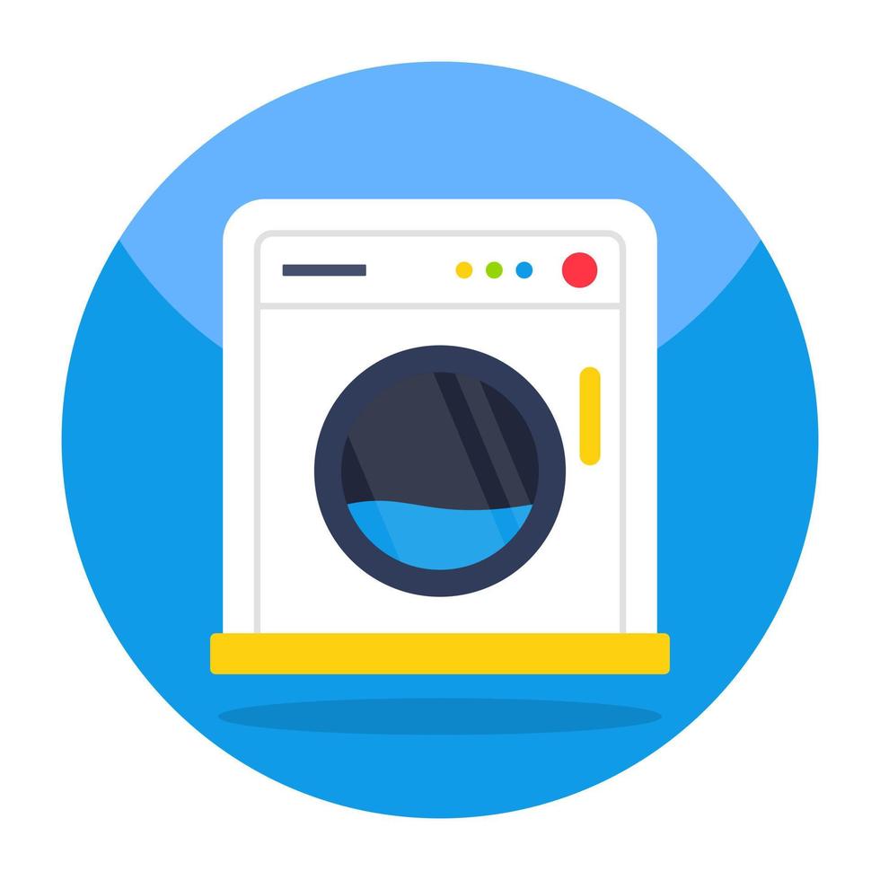 Premium-Download-Symbol der Waschmaschine vektor