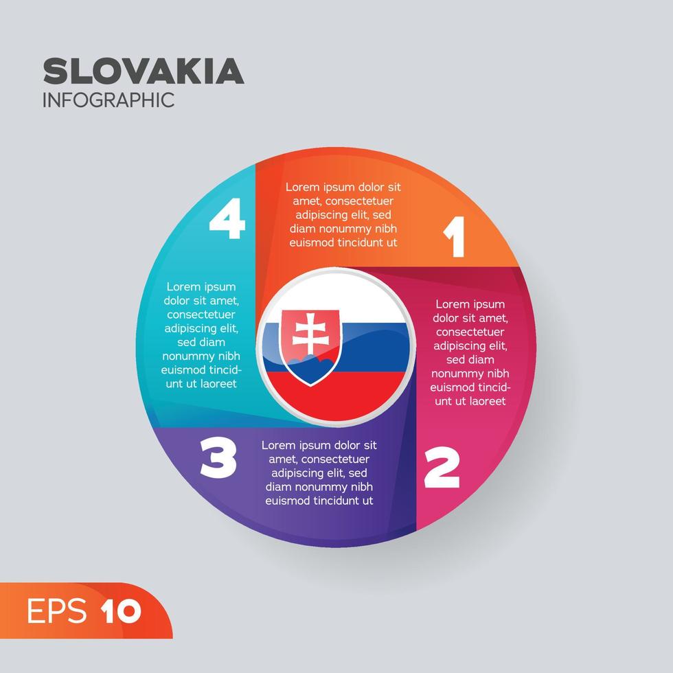 slovakia infographic element vektor