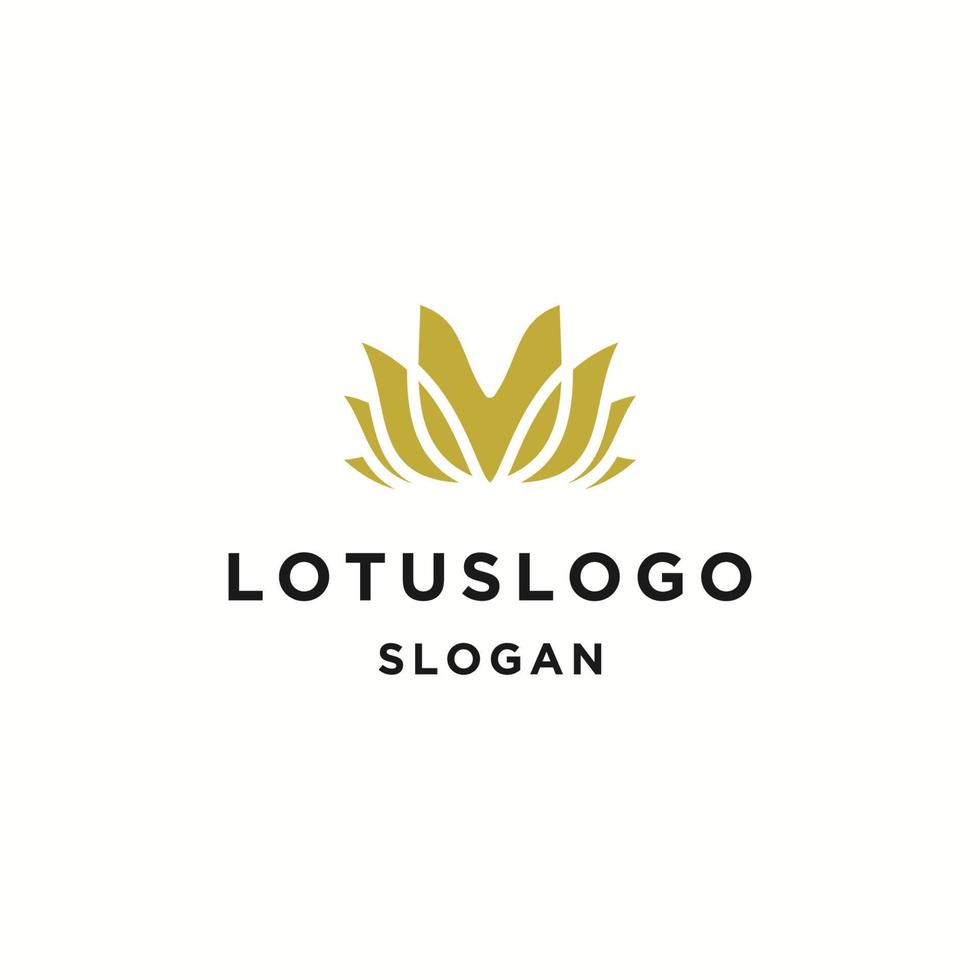 Lotus Logo Symbol flache Designvorlage vektor