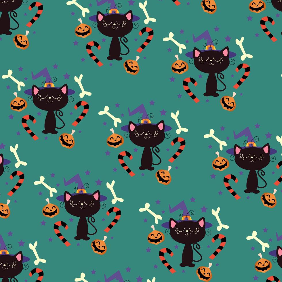 Sammlung minimaler Halloween-Muster für Tapeten vektor