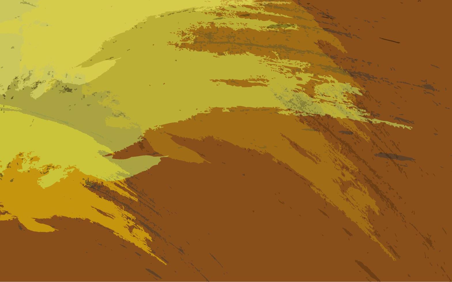 abstrakter Pinsel graue Grunge-Textur brauner und gelber Hintergrund vektor
