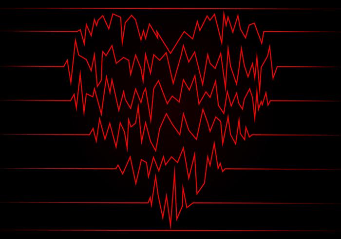 Hjärtfrekvensfri vektor
