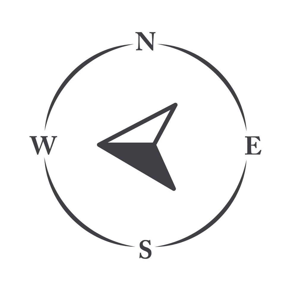 kompass reste sig navigatör kartografi Utrustning linje design ikon vektor