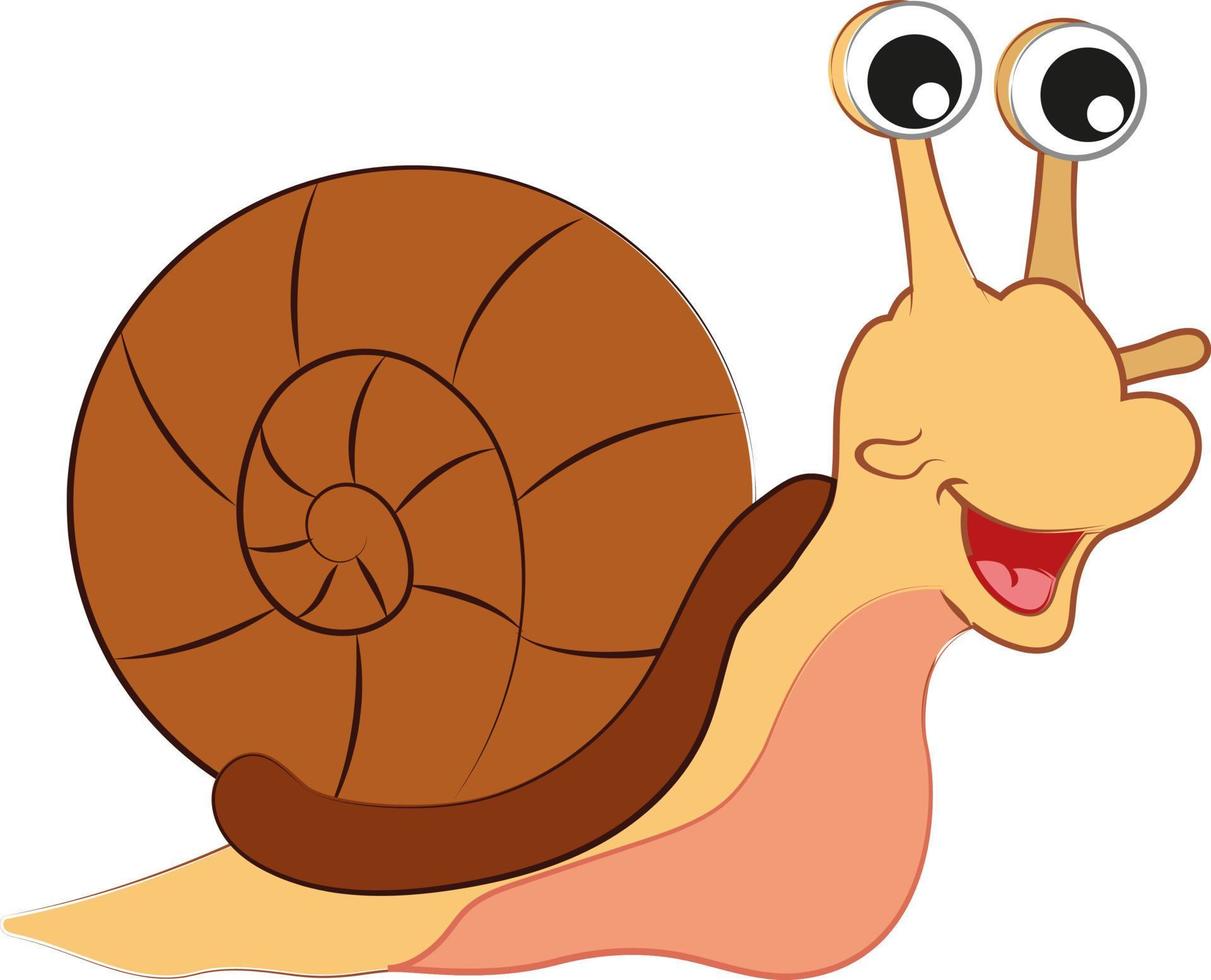 Cartoon-Schnecke. Vektor Schnecke