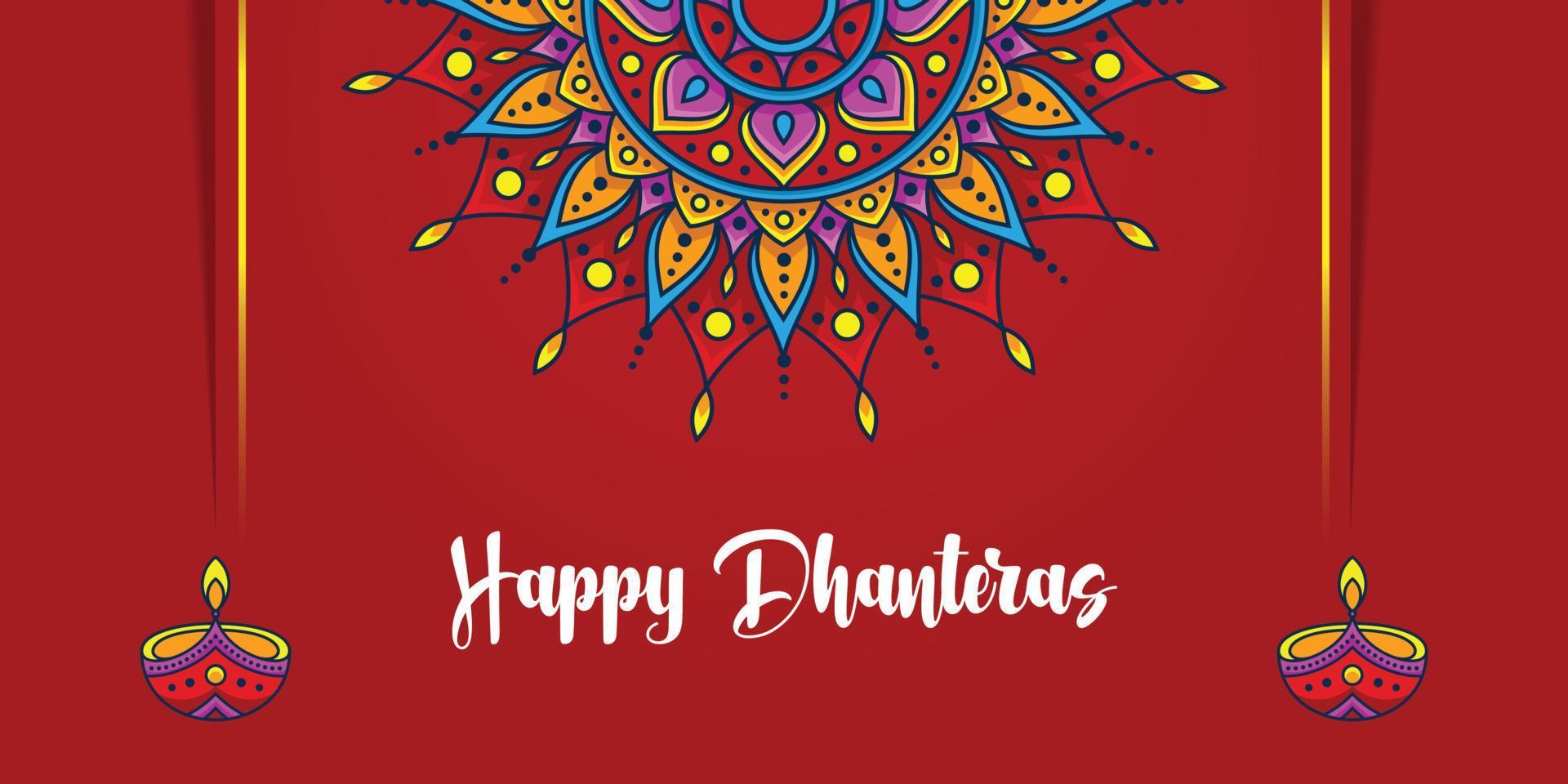 glückliche diwali-vektorillustration festliches diwali und deepawali das indische lichterfest auf farbigem hintergrund vektor