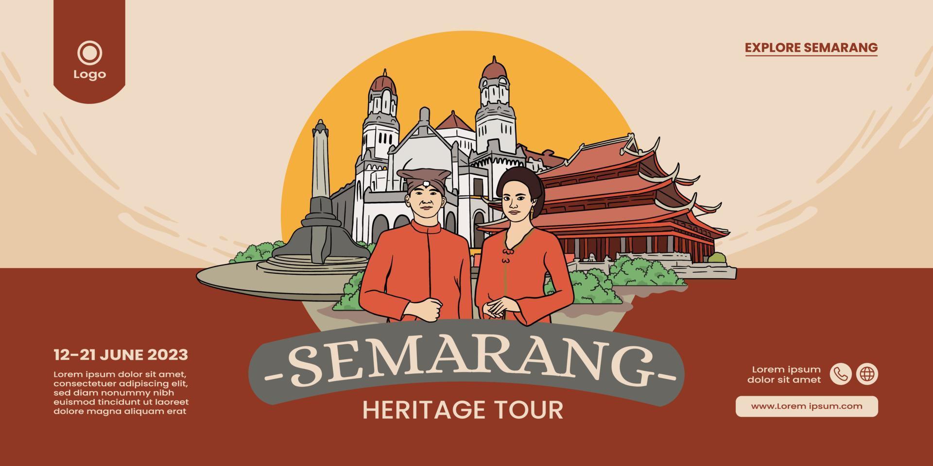 central java kultur illustration baner bakgrund vektor