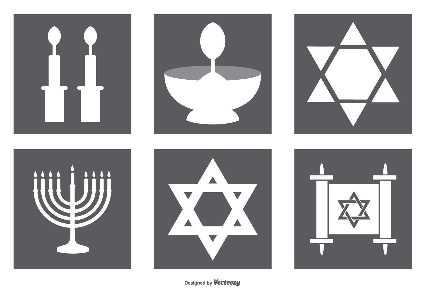 Jüdische Icon-Sammlung vektor