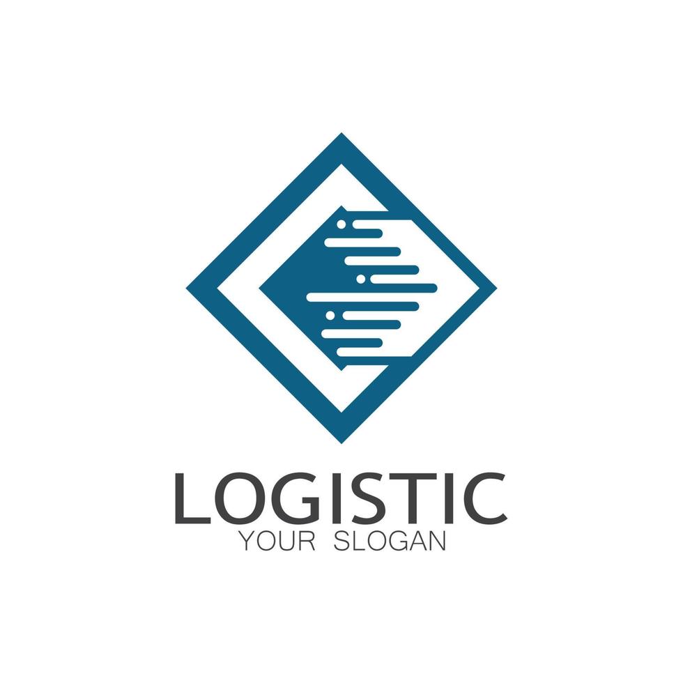 logistik logotyp ikon illustration vektor design distribution symbol leverans av varor ekonomi finansiera