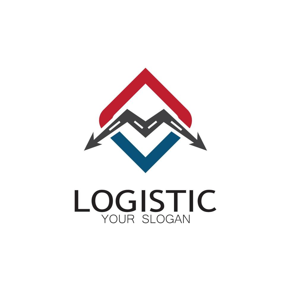 logistik logo symbol illustration vektor design verteilung symbol lieferung von waren wirtschaft finanzen