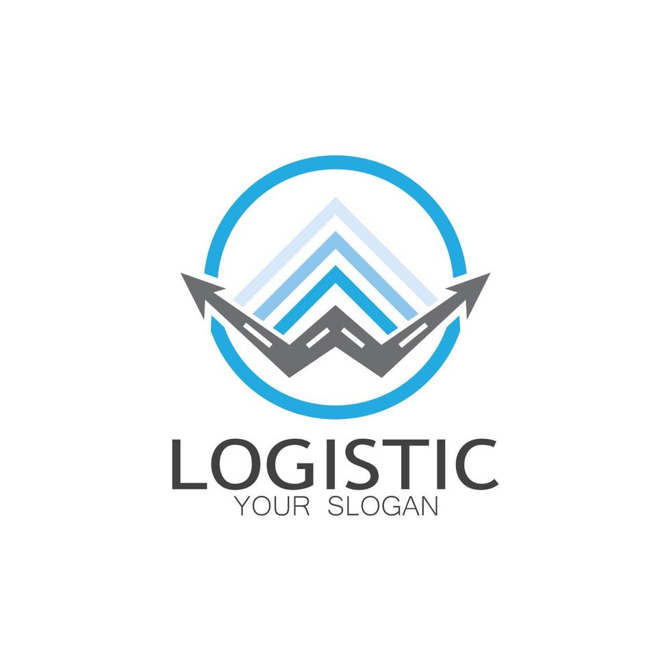 logistik logo symbol illustration vektor design verteilung symbol lieferung von waren wirtschaft finanzen