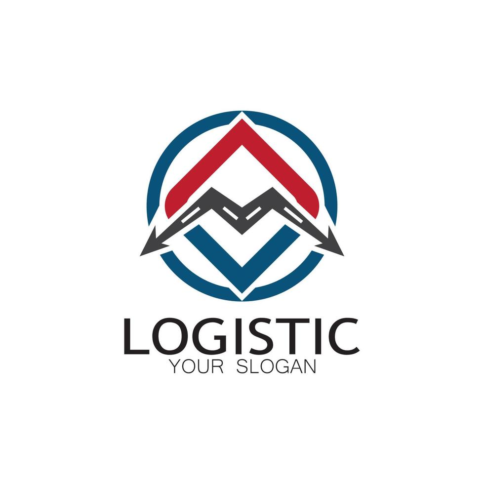 logistik logo symbol illustration vektor design verteilung symbol lieferung von waren wirtschaft finanzen