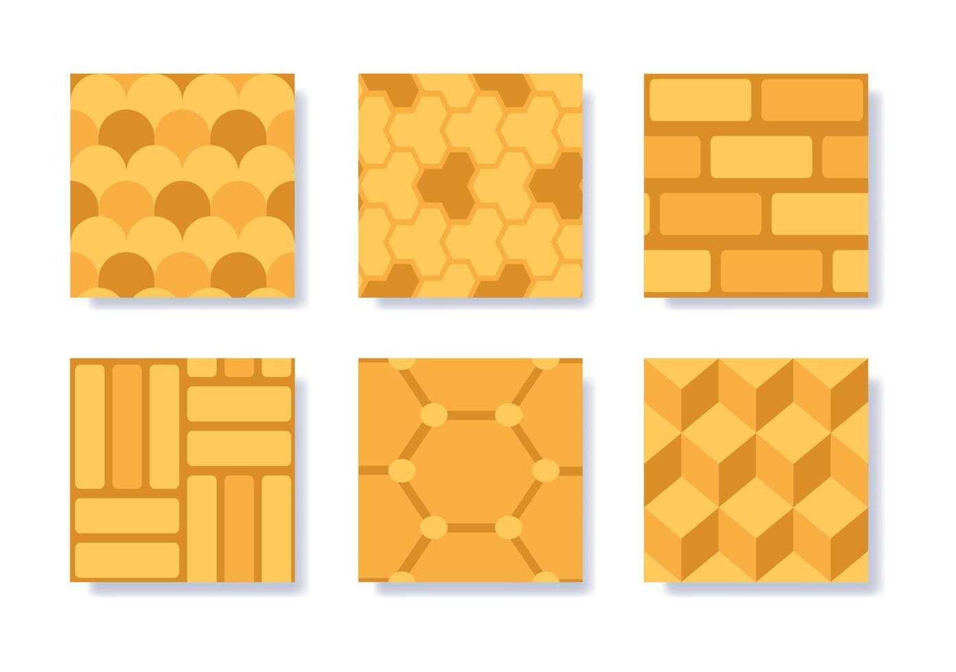 plattor eller stenläggning sömlös mönster av Färg geometrisk mosaik- gata på platt tecknad serie hand teckning mall illustration vektor