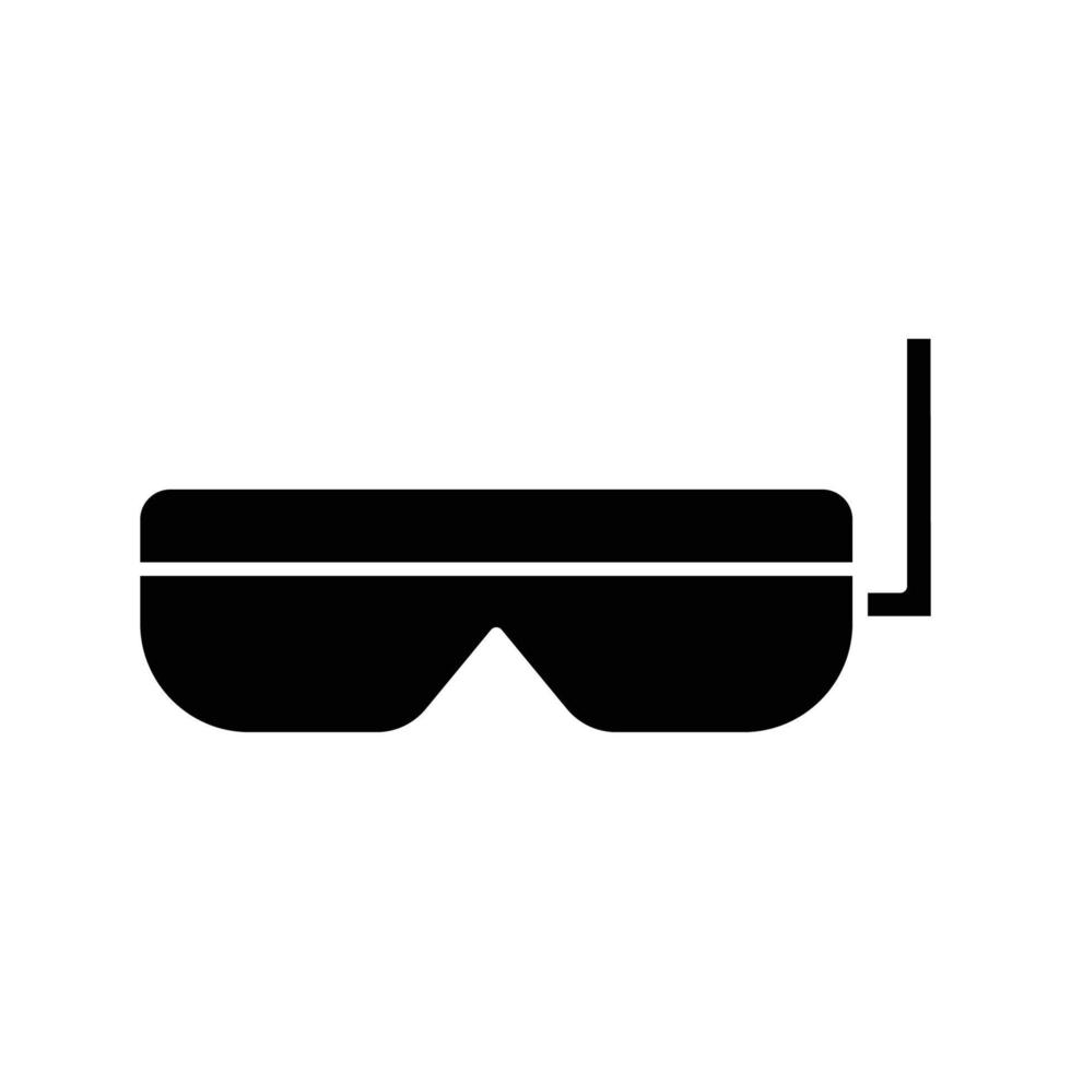 Abbildung des Glyphen-Symbols für Schwimmbrillen. Symbol zum Schwimmen. einfaches Design editierbar vektor