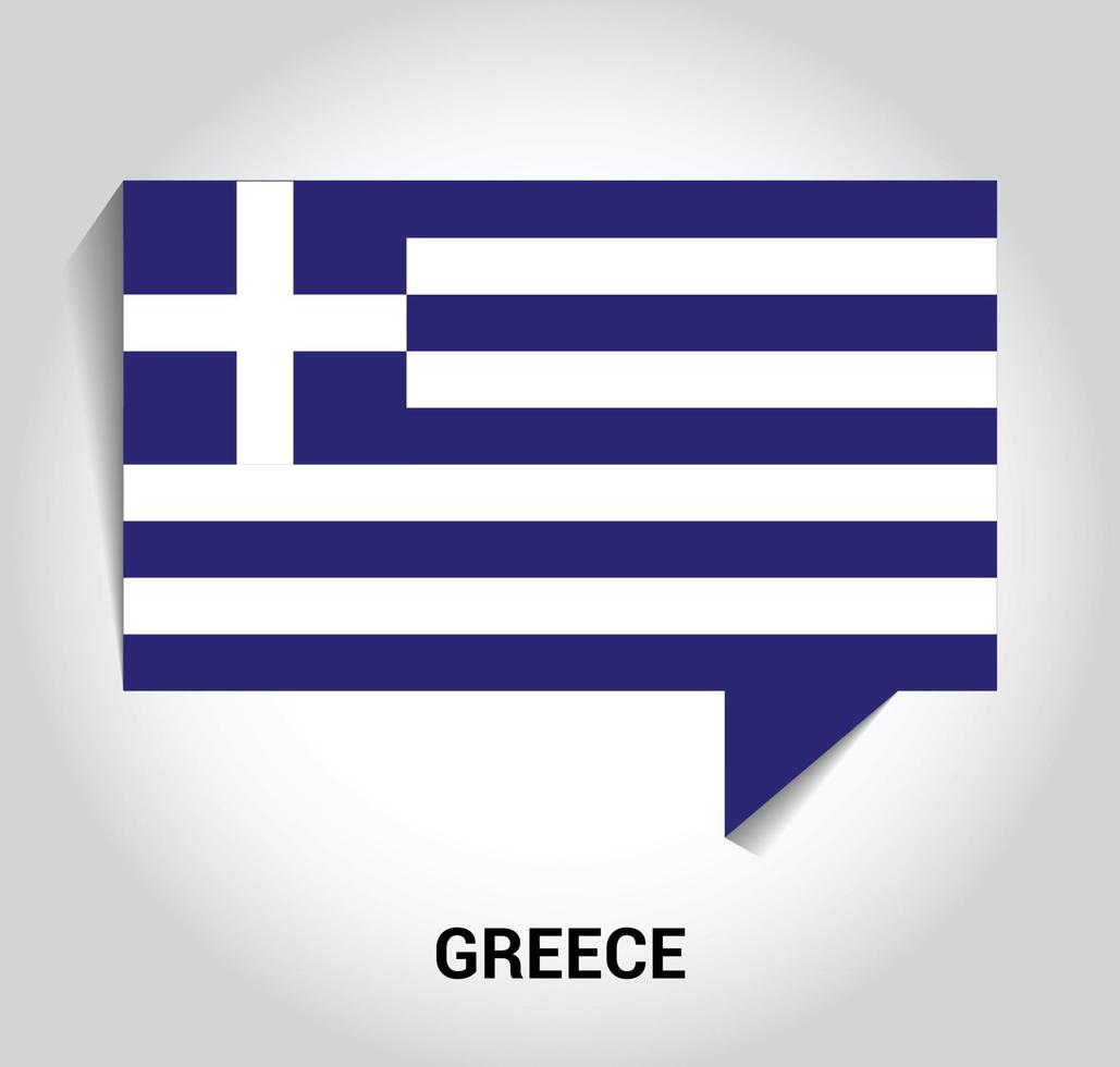 Designvektor der griechischen Flagge vektor