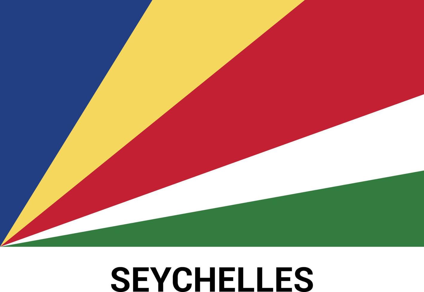 Seychellerna flaggor design vektor