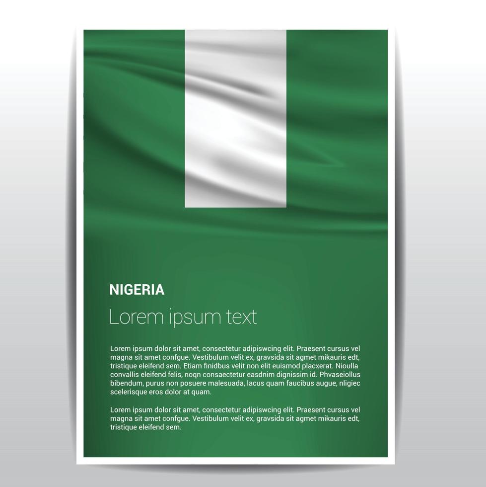 nigeria oberoende dag design vektor