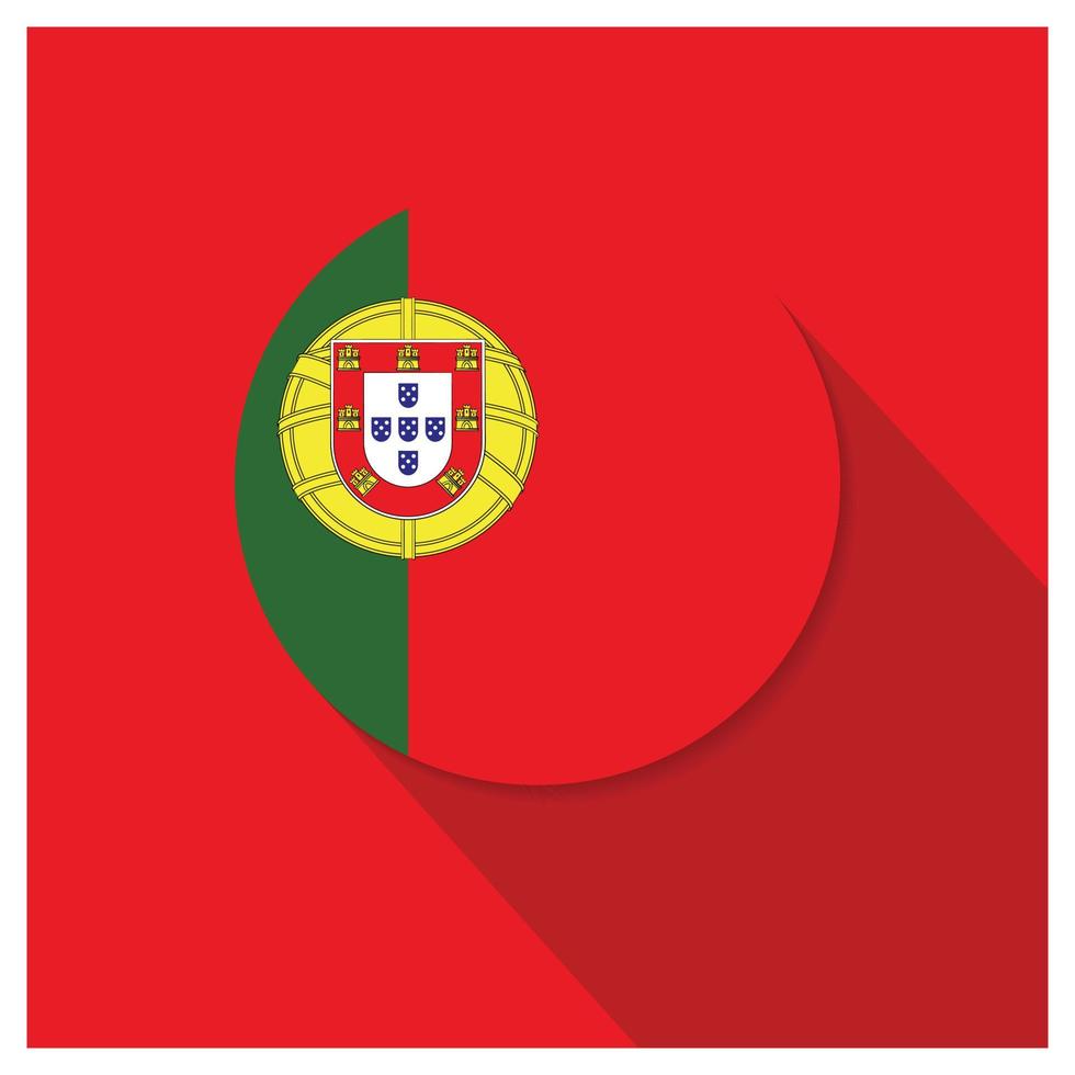 Designvektor der portugiesischen Flagge vektor