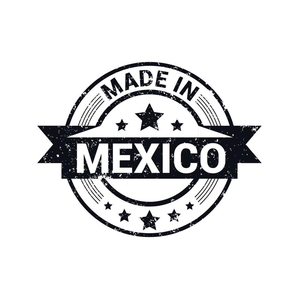 tillverkad i mexico flagga design vektor