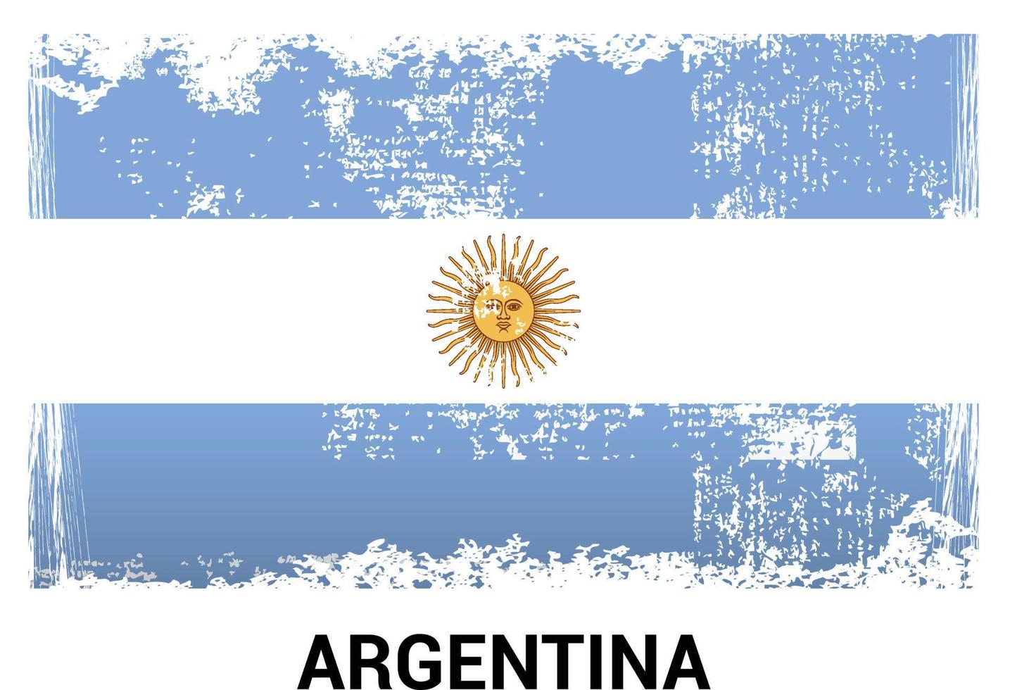 Designvektor der argentinischen Flagge vektor