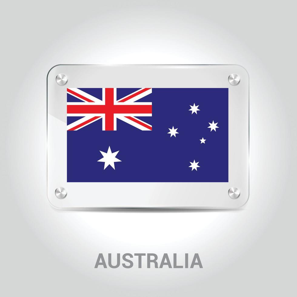 Designvektor der australischen Flagge vektor