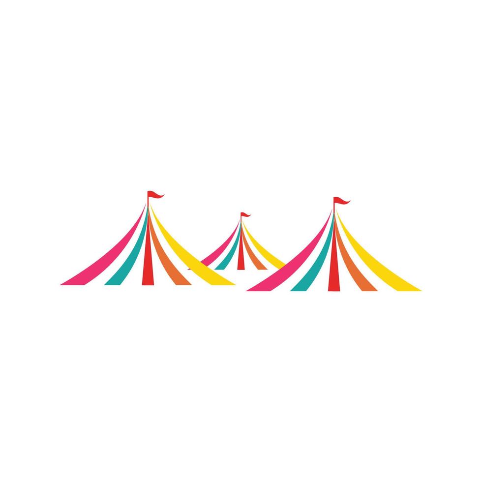 cirkus logotyp illustration design vektor