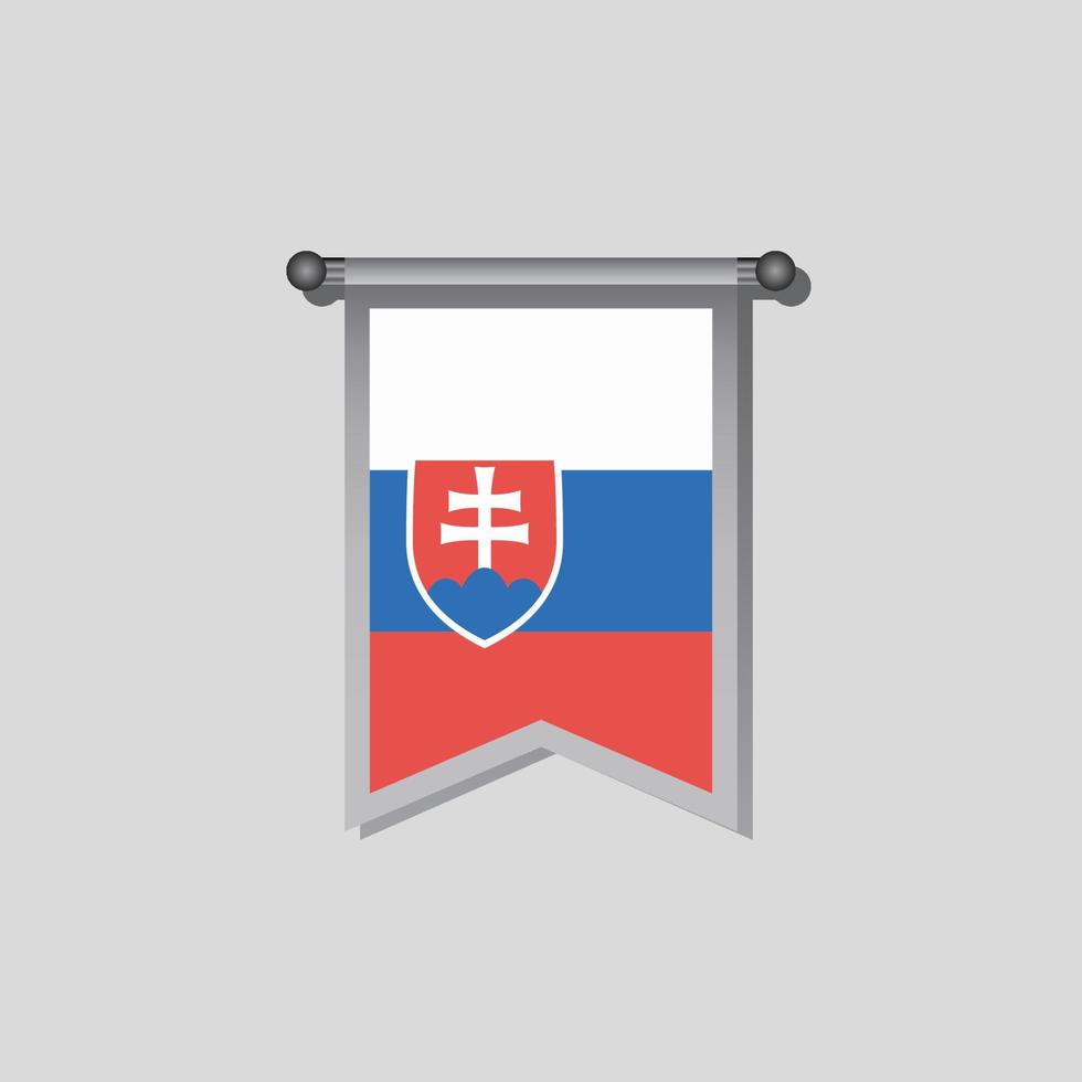 illustration av slovakia flagga mall vektor