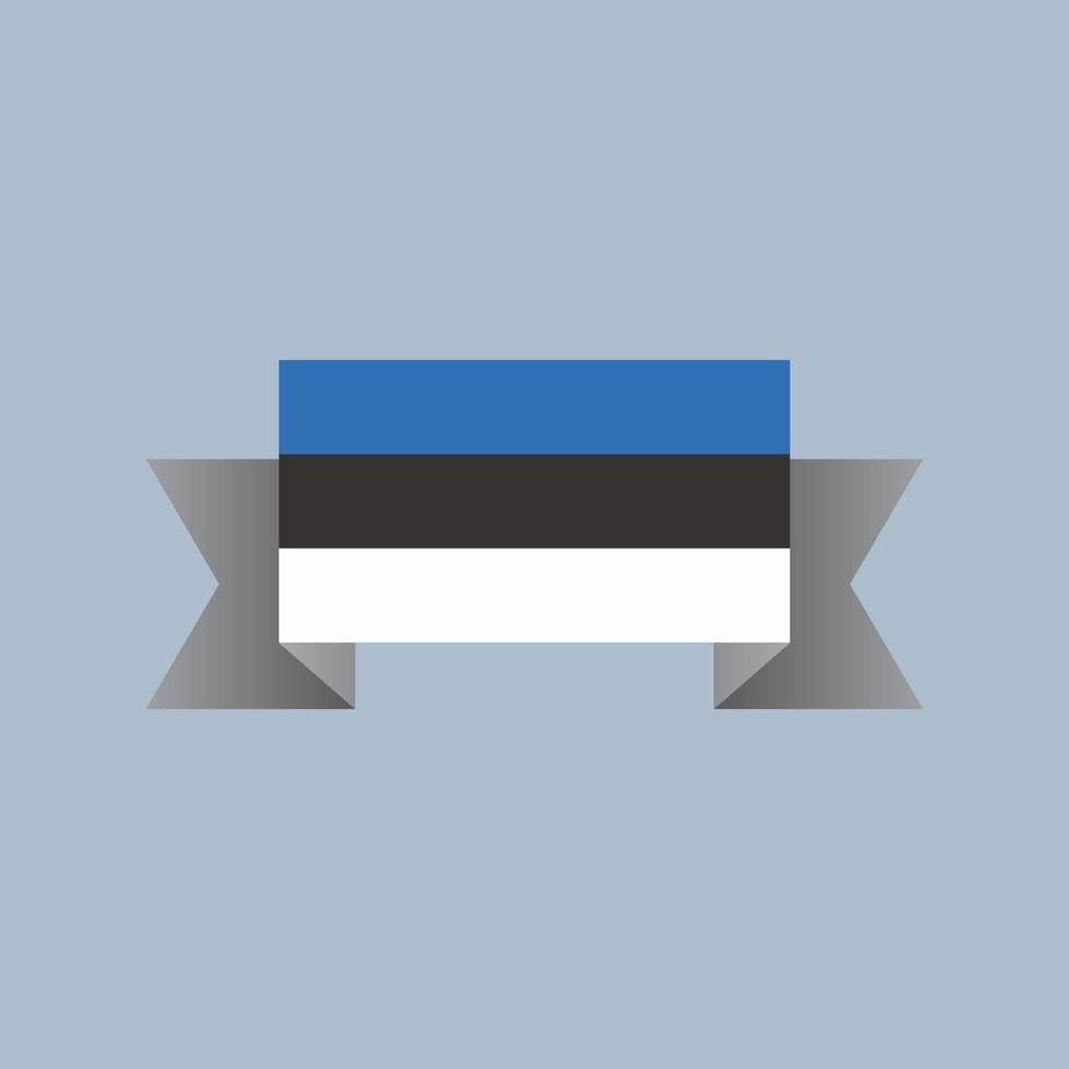 illustration av estland flagga mall vektor