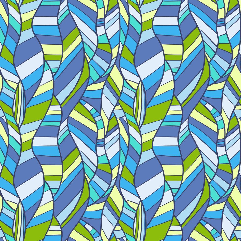 nahtlose Muster Hintergrund mit abstrakten Wellen. Meeresmuster vektor