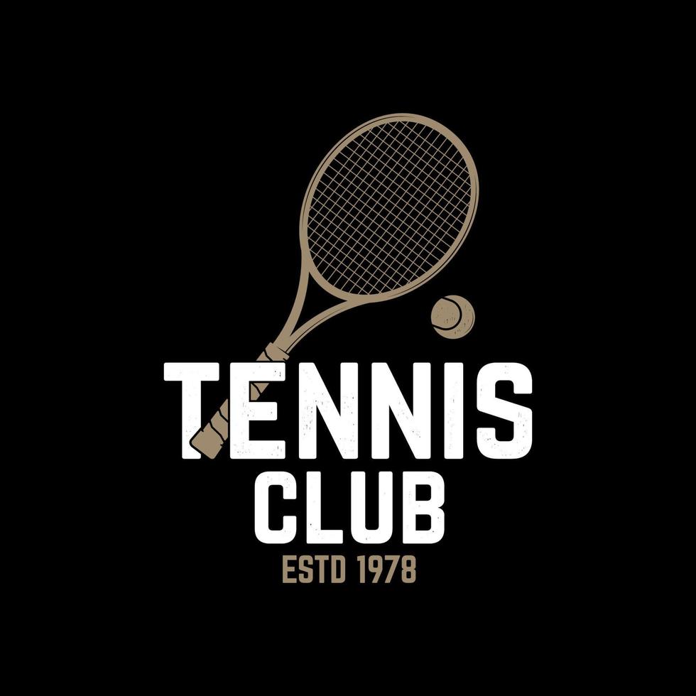 Tennisverein. Vektor-Illustration. vektor