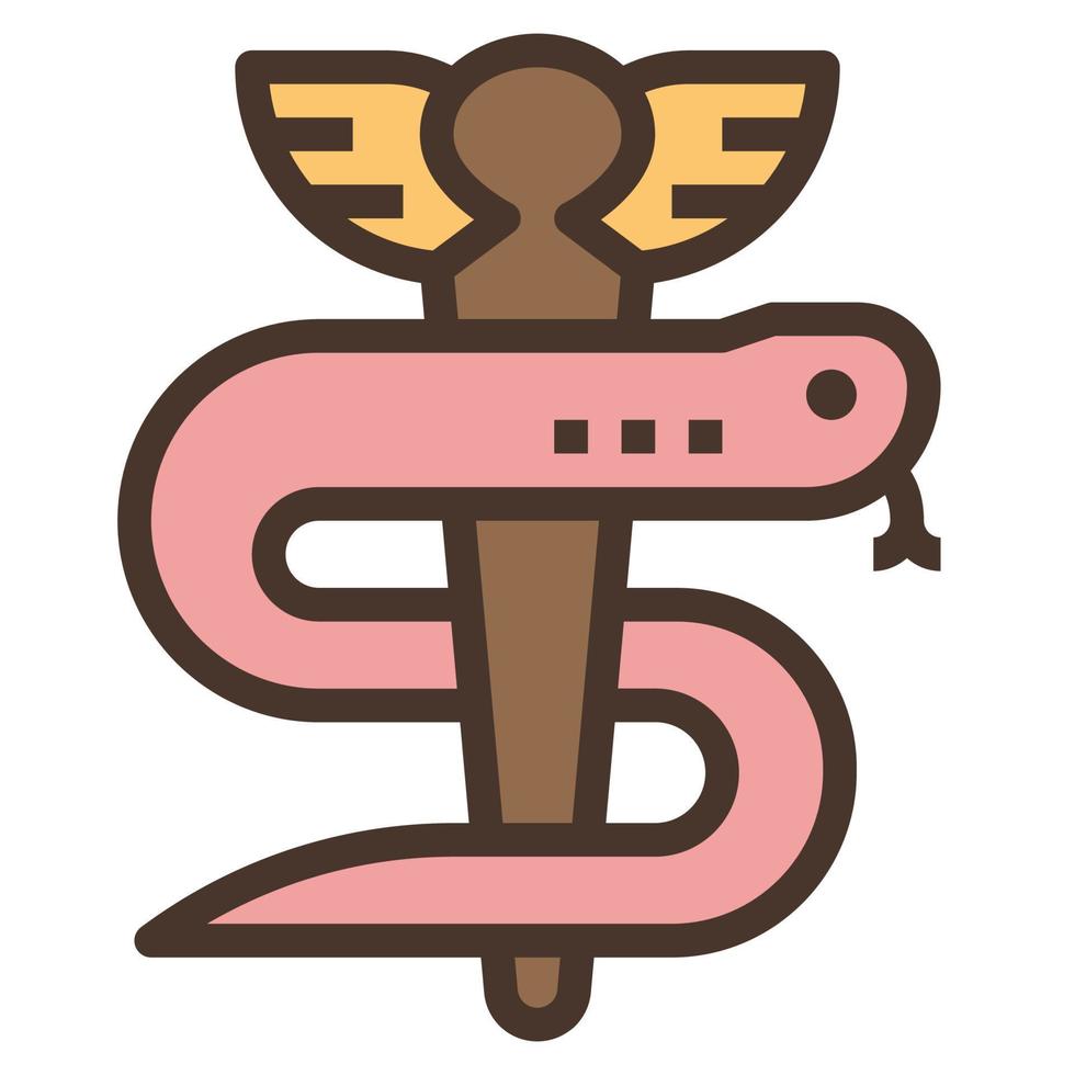 Asklepios-ClipArt-Symbol vektor