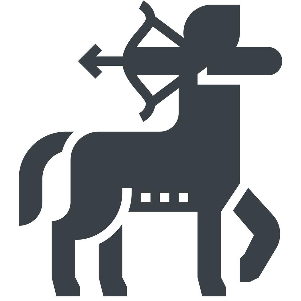 Bogenschütze-ClipArt-Symbol vektor