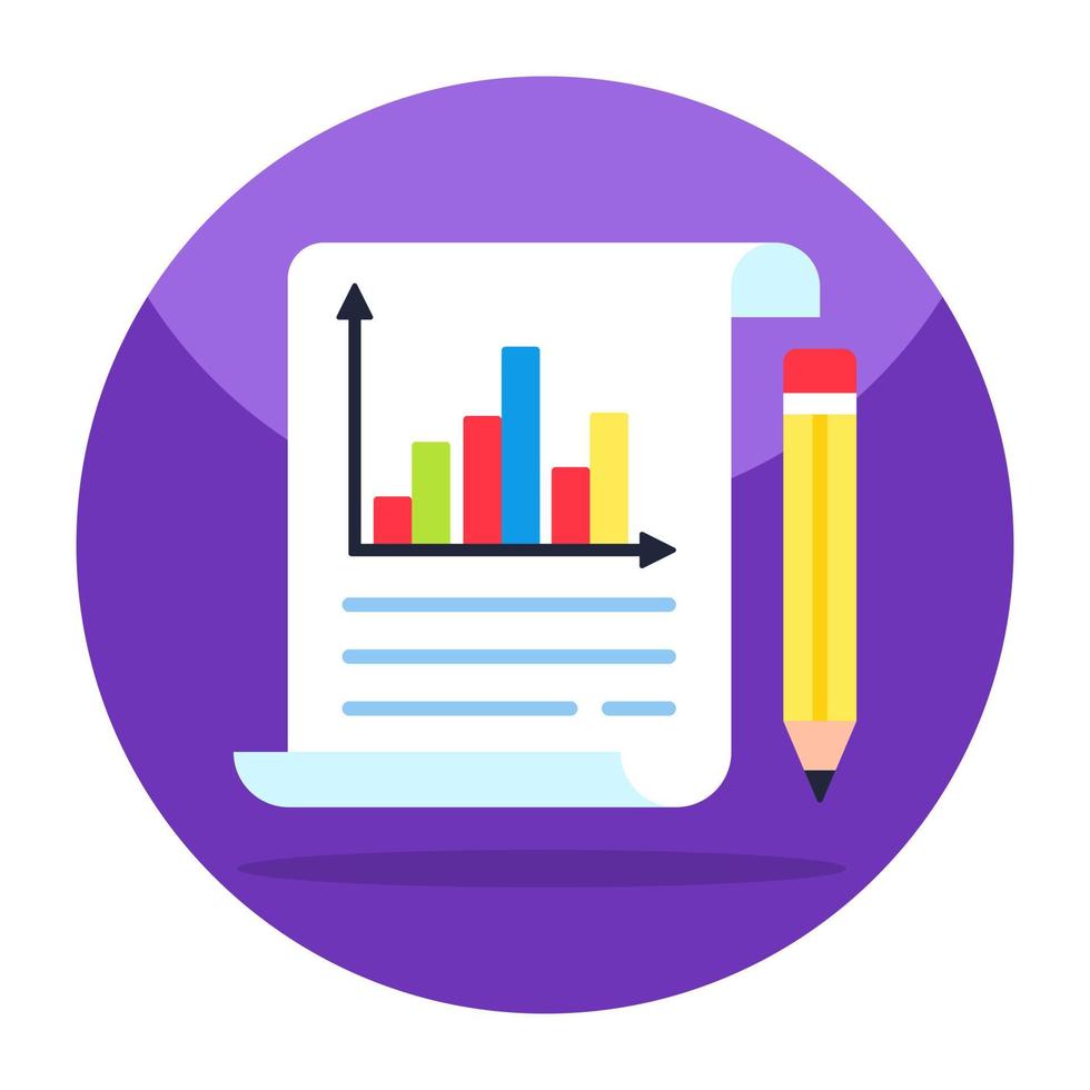 perfekt designikon för affärsdiagram vektor