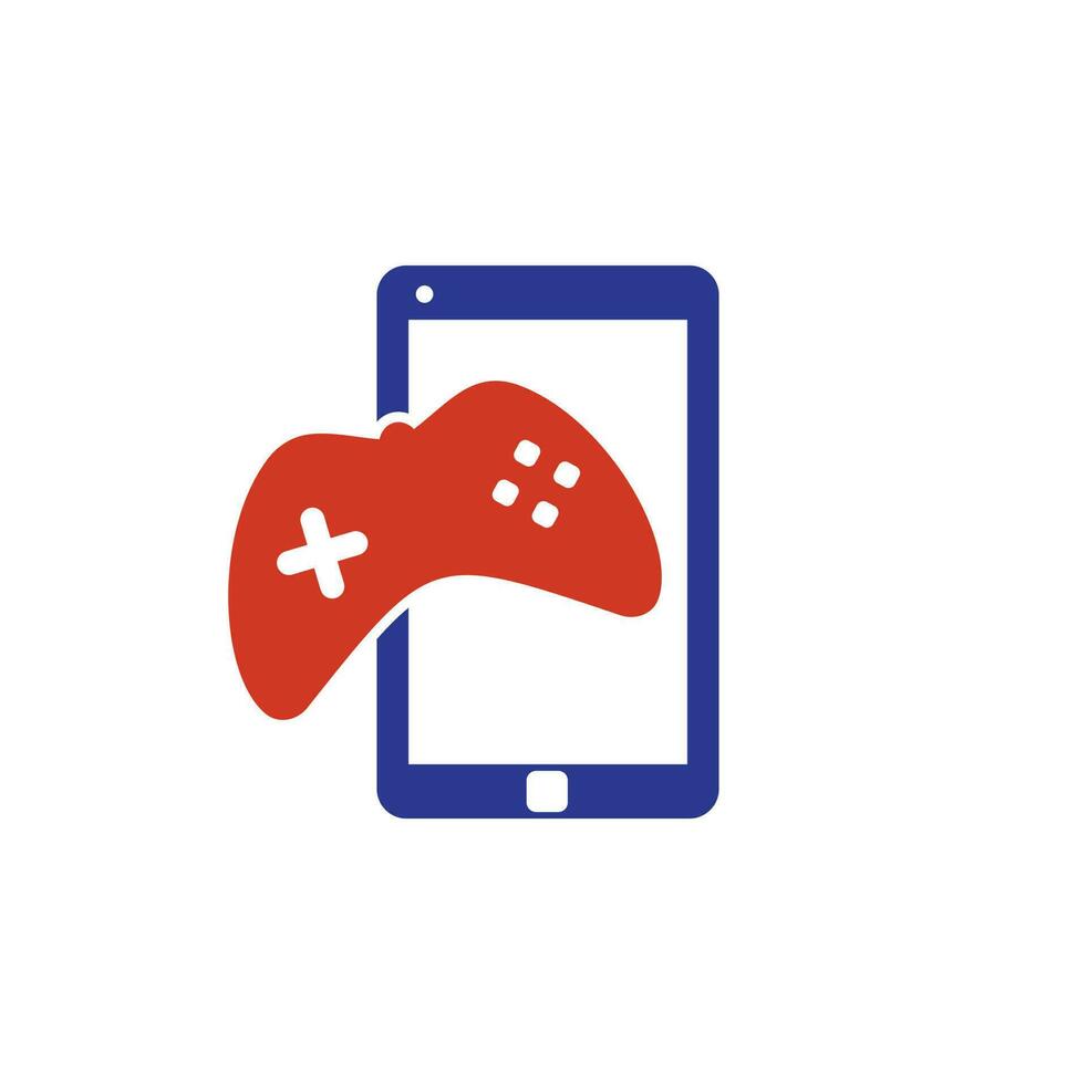 Smartphone-Spiel-Symbol-Logo-Design-Element. vektor